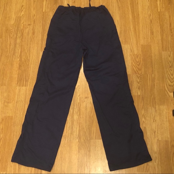 Cherokee Workwear navy scrub pants drawstring - Picture 5 of 8
